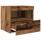 vidaXL Nachttisch mit Schubladen Altholz 50 x 40 x 45 cm Holzwerkstoff
