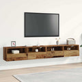 vidaXL TV-Wandschrank 2 pcs Altholz 100 x 30 x 30 cm Holzwerkstoff