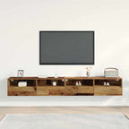 vidaXL TV-Wandschrank 2 pcs Altholz 100 x 30 x 30 cm Holzwerkstoff
