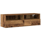 vidaXL TV-Wandschrank 2 pcs Altholz 100 x 30 x 30 cm Holzwerkstoff