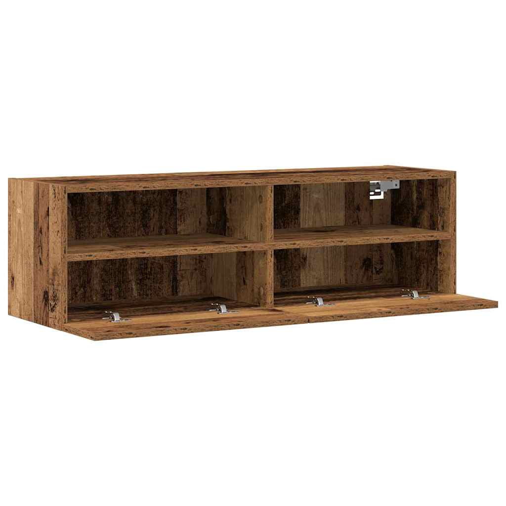vidaXL TV-Wandschrank 2 pcs Altholz 100 x 30 x 30 cm Holzwerkstoff