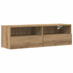 vidaXL TV-Wandschrank 2 pcs Artisan-Eiche 100 x 30 x 30 cm