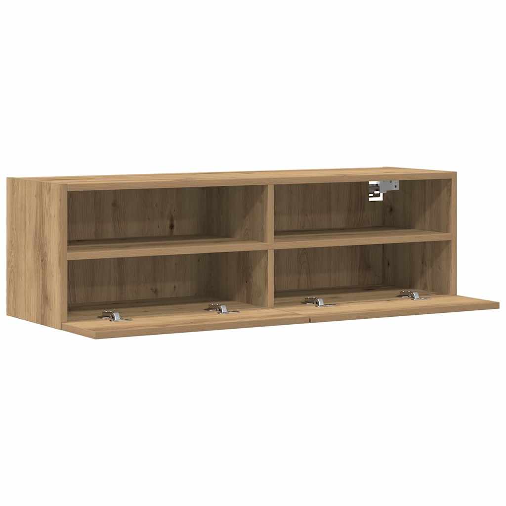 vidaXL TV-Wandschrank 2 pcs Artisan-Eiche 100 x 30 x 30 cm