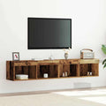 vidaXL TV-Schrankset 2 pcs Altholz 80 x 30 x 30 cm Holzwerkstoff