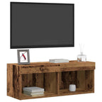 vidaXL TV-Schrankset 2 pcs Altholz 80 x 30 x 30 cm Holzwerkstoff