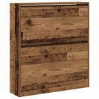 vidaXL Schuhschrank mit Regal Altholz 80 x 21 x 87,5 cm Holzwerkstoff