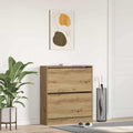 vidaXL Schuhschrank Geräucherte Eiche 80 x 21 x 87,5 cm Holzwerkstoff