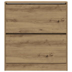 vidaXL Schuhschrank Geräucherte Eiche 80 x 21 x 87,5 cm Holzwerkstoff