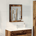 vidaXL Spiegel Altholz 50 x 12 x 60 cm Glas und engineered Holz