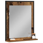 vidaXL Spiegel Altholz 50 x 12 x 60 cm Glas und engineered Holz