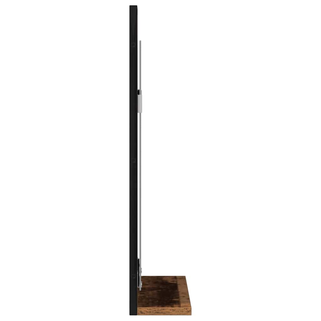 vidaXL Spiegel Altholz 50 x 12 x 60 cm Glas und engineered Holz