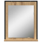 vidaXL Spiegel Artisan-Eiche 50 x 12 x 60 cm Glas und engineered Holz