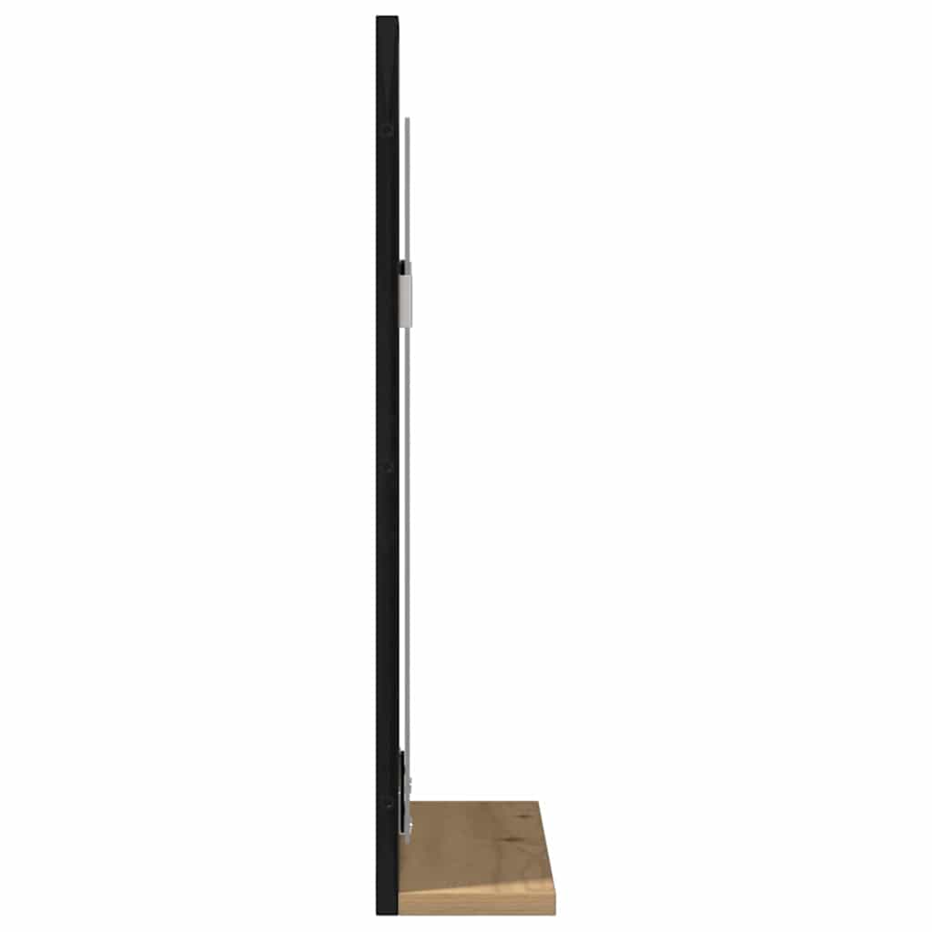 vidaXL Spiegel Artisan-Eiche 50 x 12 x 60 cm Glas und engineered Holz