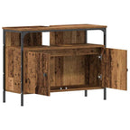 vidaXL Spiegelschrank mit Regal Altholz 60 x 16 x 60 cm Holzwerkstoff