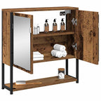 vidaXL Spiegelschrank mit Regal Altholz 60 x 16 x 60 cm Holzwerkstoff