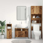 vidaXL Waschbeckenschrank Altholz 80 x 30 x 60 cm Holzwerkstoff