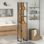 vidaXL Badezimmerschrank mit Regal Artisan-Eiche 33 x 33 x 185,5 cm