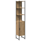vidaXL Badezimmerschrank mit Regal Artisan-Eiche 33 x 33 x 185,5 cm