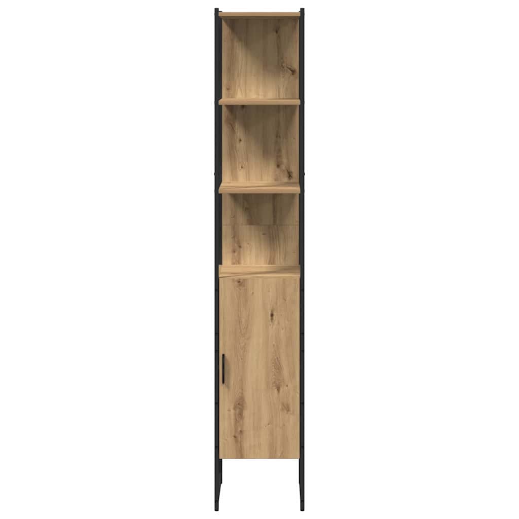 vidaXL Badezimmerschrank mit Regal Artisan-Eiche 33 x 33 x 185,5 cm