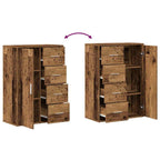 vidaXL Sideboard mit Schubladen Altholz 60 x 31 x 84 cm Holzwerkstoff
