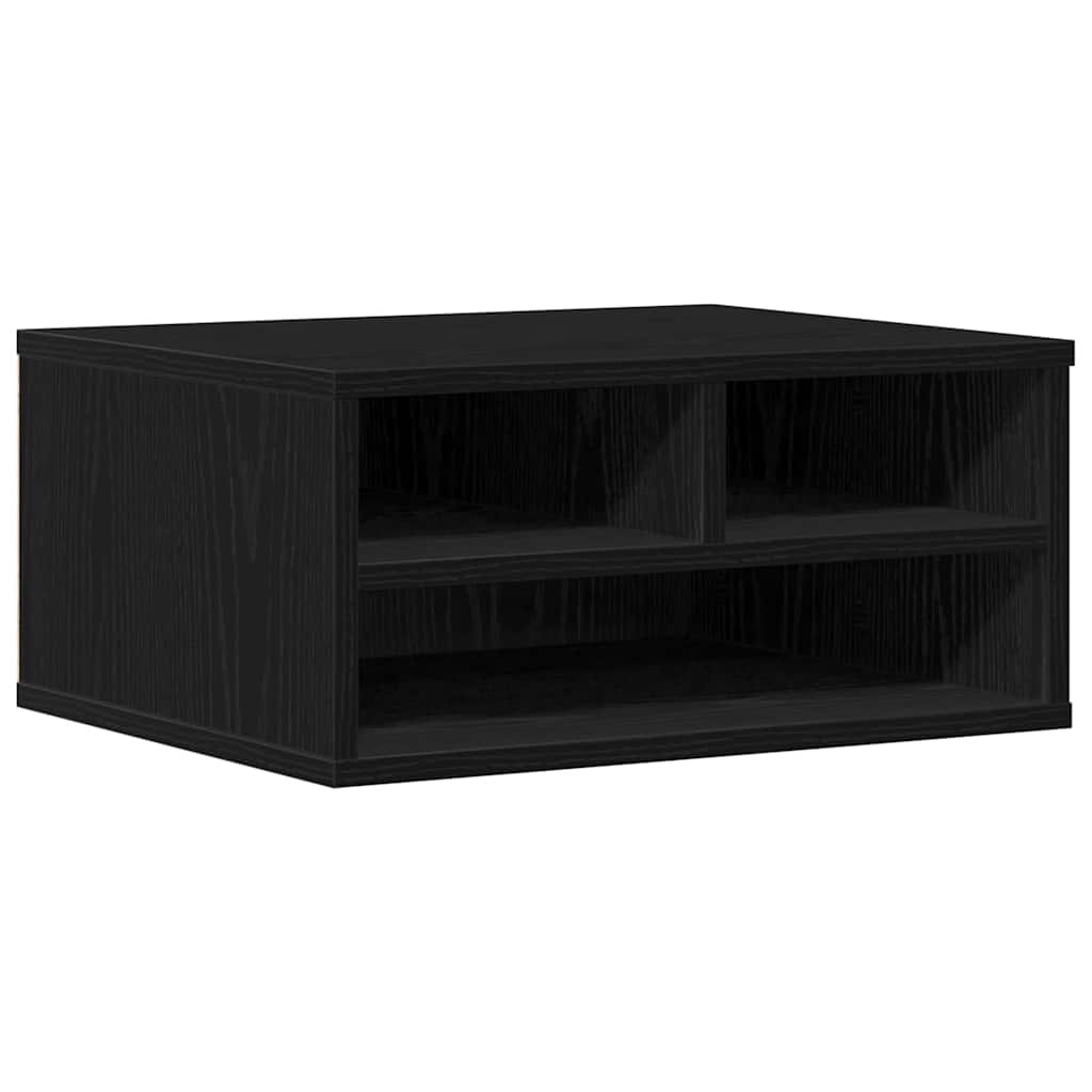 vidaXL Druckerständer Schwarz Eichen-Optik 49 x 40 x 22.5 cm