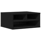 vidaXL Druckerständer Schwarz Eichen-Optik 49 x 40 x 22.5 cm