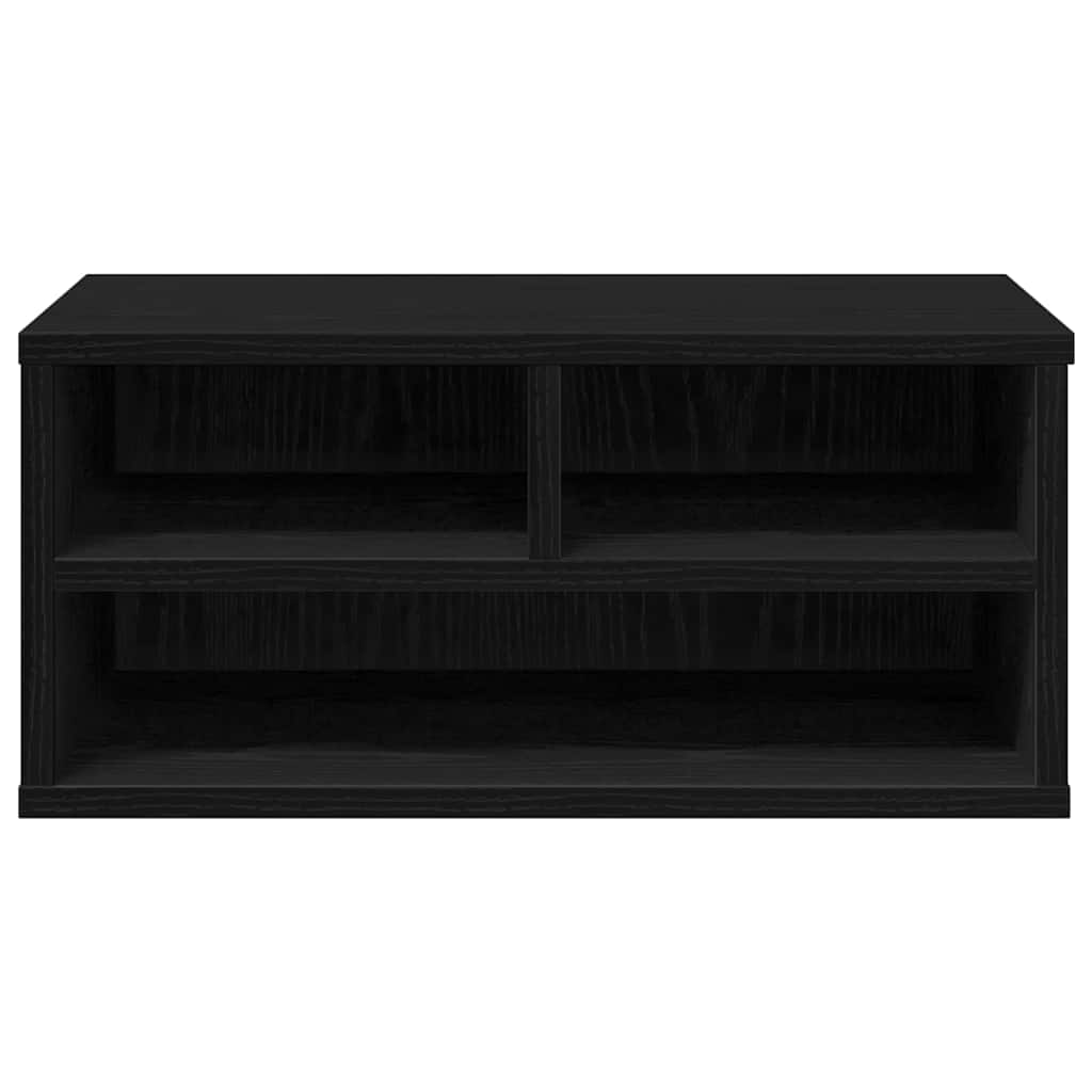 vidaXL Druckerständer Schwarz Eichen-Optik 49 x 40 x 22.5 cm