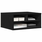 vidaXL Druckerständer Schwarz Eichen-Optik 49 x 40 x 22.5 cm