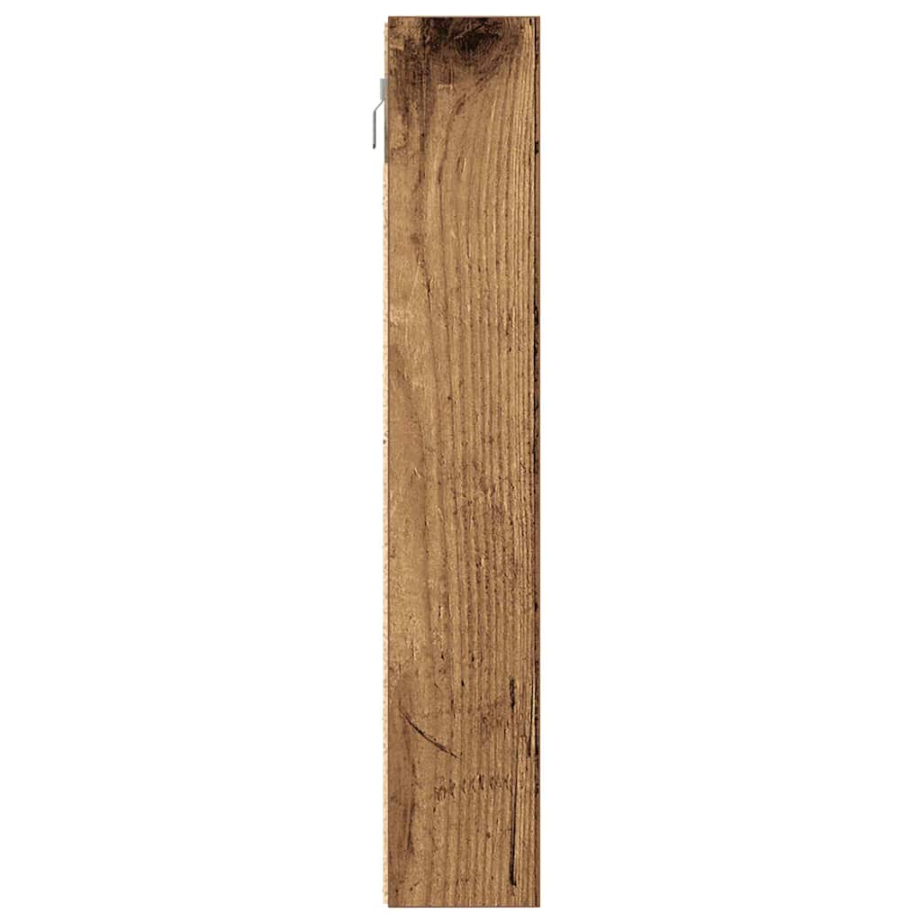vidaXL Vitrine mit Regal Altholz 100 x 8,5 x 50 cm Holzwerkstoff