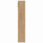 vidaXL Vitrine mit Regal Artisan-Eiche 100 x 8,5 x 50 cm Holzwerkstoff