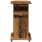 vidaXL Podium mit Schubladen Altholz 55 x 55 x 107 cm Holzwerkstoff