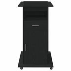 vidaXL Podium Schwarz Eichen-Optik 55 x 55 x 107 cm Holzwerkstoff
