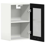 vidaXL Hängeglasschrank Schwarz Eichen-Optik 40 x 31 x 60 cm Holzwerkstoff