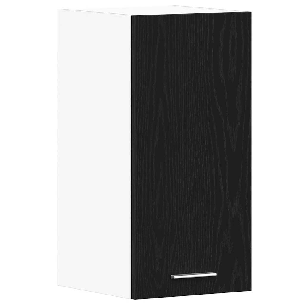 vidaXL Hängeschrank Schwarz Eichen-Optik 30x31x60 cm Holzwerkstoff