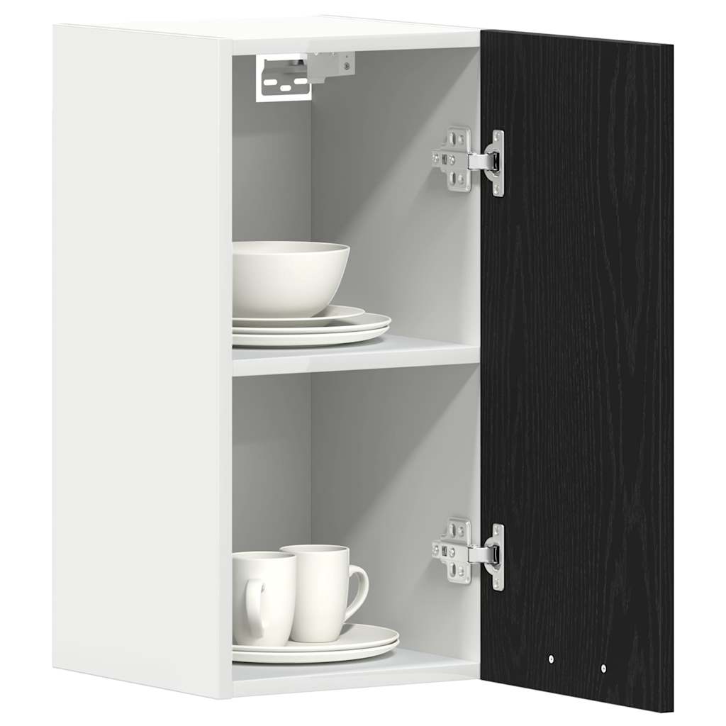 vidaXL Hängeschrank Schwarz Eichen-Optik 30x31x60 cm Holzwerkstoff