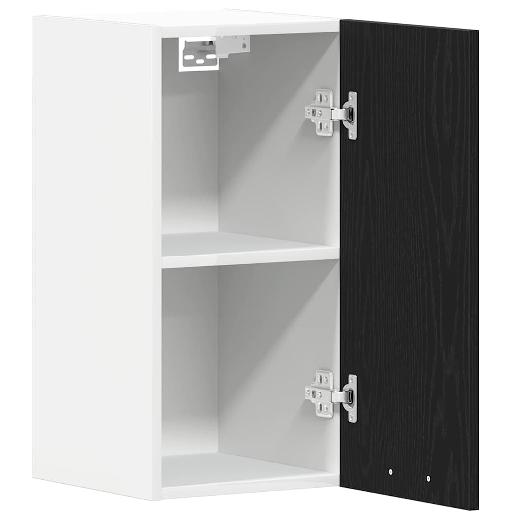 vidaXL Hängeschrank Schwarz Eichen-Optik 30x31x60 cm Holzwerkstoff