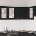 vidaXL Hängeschrank Schwarz Eichen-Optik 30x31x60 cm Holzwerkstoff