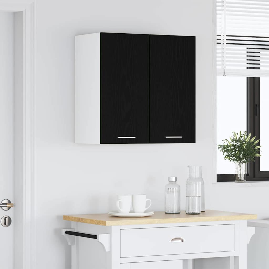 vidaXL Hängeschrank Lyon Schwarz Eichen-Optik 60 x 31 x 60 cm
