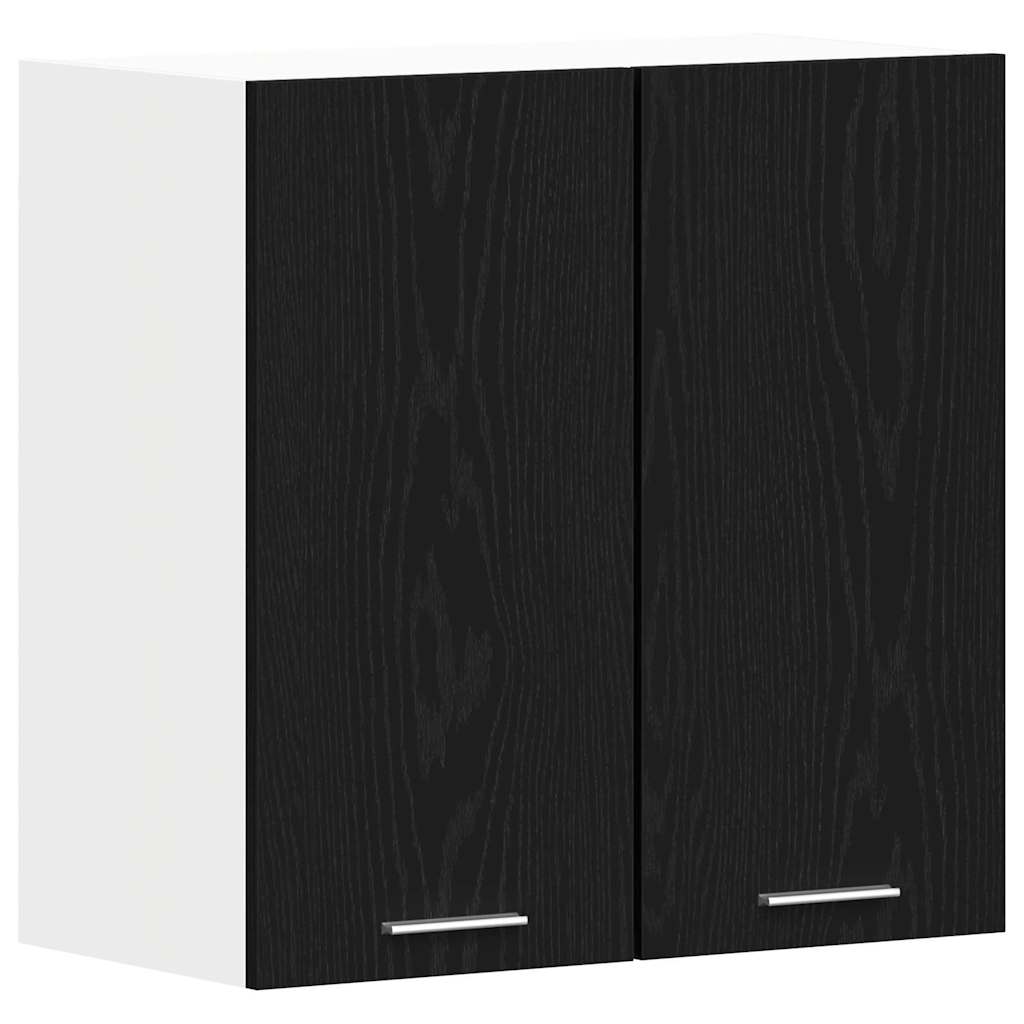 vidaXL Hängeschrank Lyon Schwarz Eichen-Optik 60 x 31 x 60 cm