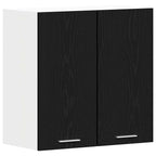 vidaXL Hängeschrank Lyon Schwarz Eichen-Optik 60 x 31 x 60 cm