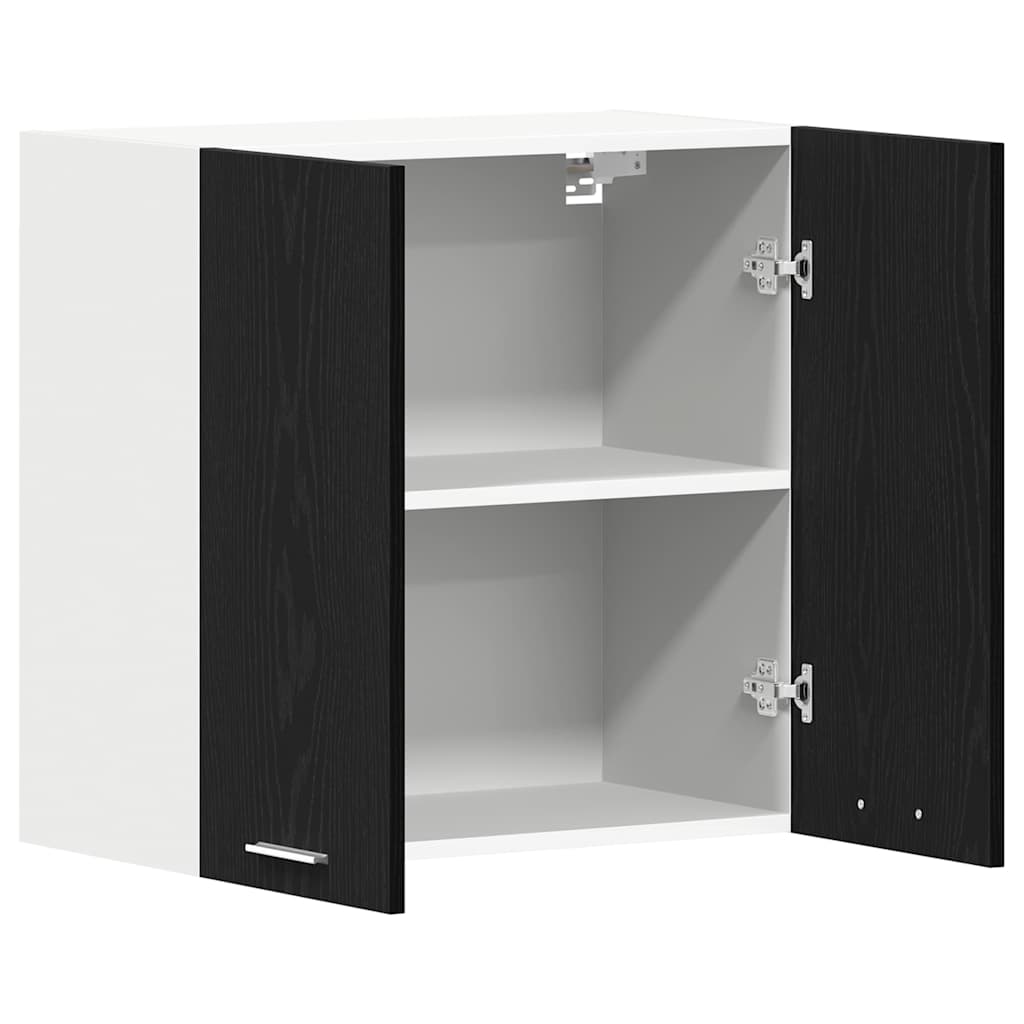vidaXL Hängeschrank Lyon Schwarz Eichen-Optik 60 x 31 x 60 cm