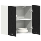 vidaXL Hängeschrank Lyon Schwarz Eichen-Optik 60 x 31 x 60 cm