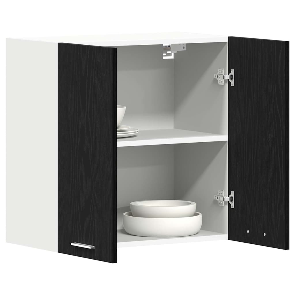 vidaXL Hängeschrank Lyon Schwarz Eichen-Optik 60 x 31 x 60 cm