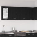 vidaXL Hängeschrank Lyon 2 pcs Schwarz Eichen-Optik 50 x 31 x 60 cm