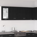 vidaXL Hängeschrank Lyon 2 pcs Schwarz Eichen-Optik 50 x 31 x 60 cm