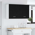vidaXL Hängeschrank Lyon 2 pcs Schwarz Eichen-Optik 50 x 31 x 60 cm