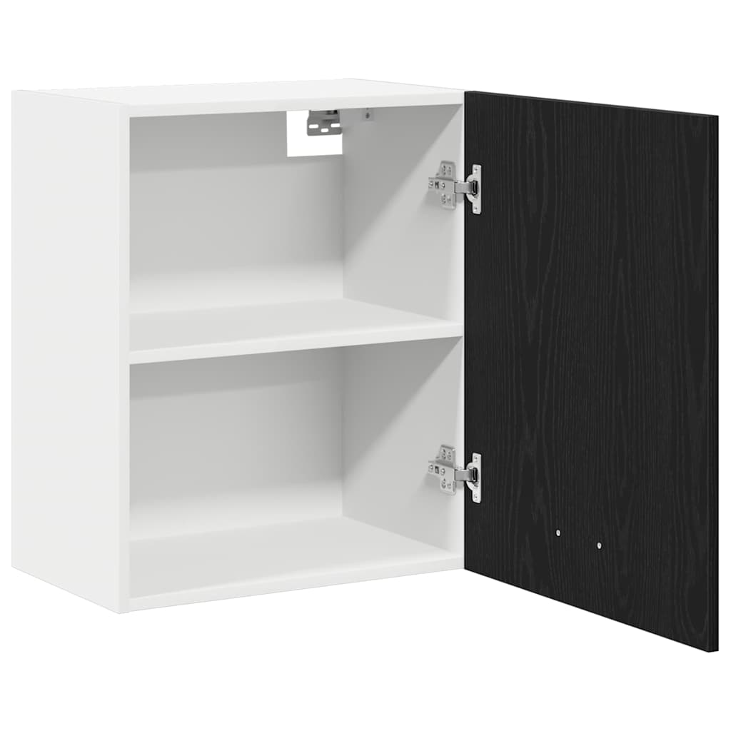 vidaXL Hängeschrank Lyon 2 pcs Schwarz Eichen-Optik 50 x 31 x 60 cm