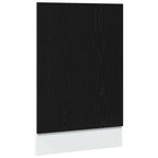vidaXL Geschirrspülerblende Lyon Schwarz Eichen-Optik 45x1,5x67 cm