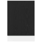vidaXL Geschirrspülerblende Lyon Schwarz Eichen-Optik 45x1,5x67 cm