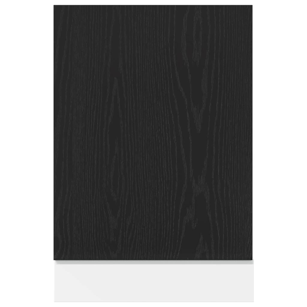 vidaXL Geschirrspülerblende Lyon Schwarz Eichen-Optik 45x1,5x67 cm